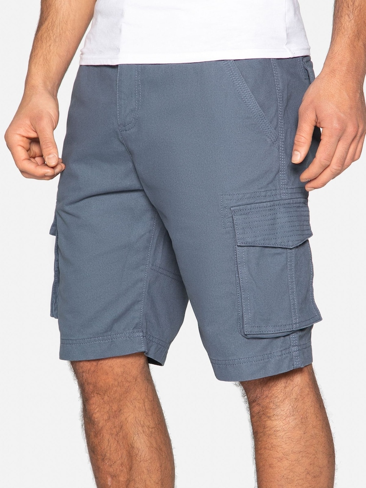 Azul - Pantalones cortos cargo de algodón 100 % de Threadbare - Imagen 4 de 4 Azul - Pantalones cortos cargo de algodón 100 % de Threadbare - Imagen 4 de 4