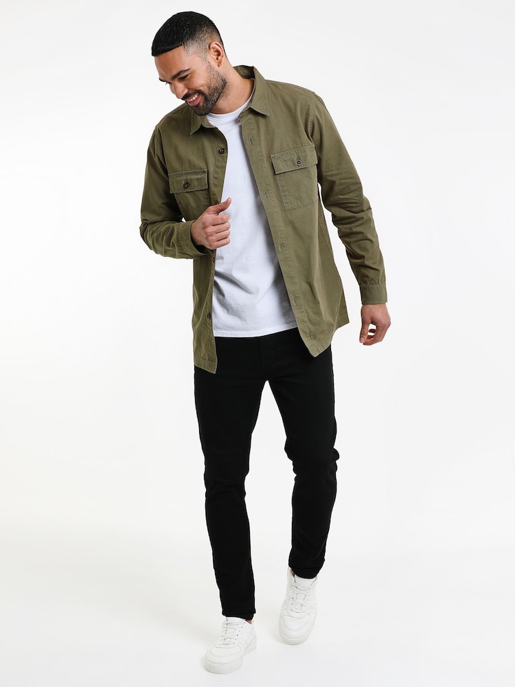 Threadbare Khaki Lightweight Jacket - Image 3 of 4