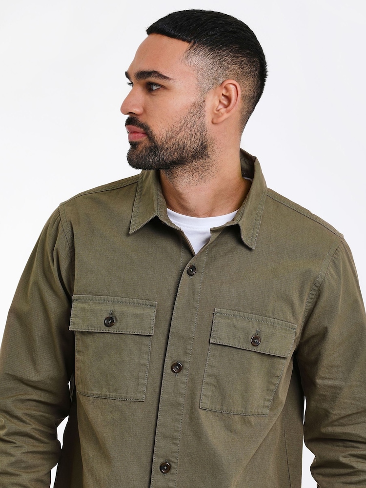 Threadbare Khaki Lightweight Jacket - Image 4 of 4
