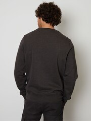 Threadbare Charcoal Crew Neck Sweatshirt - Image 2 of 4