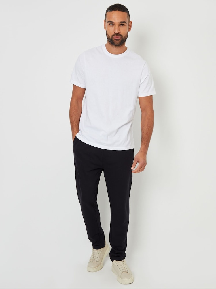Threadbare Black Straight Leg Joggers - Image 2 of 4