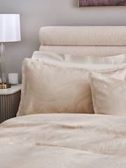 Lipsy Oyster Phoebe Jacquard Duvet Cover and Pillowcase Set - Image 2 of 4