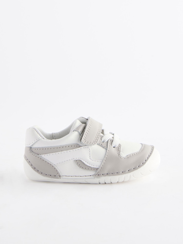 White/Neutral Standard Fit (F) Crawler Shoes - Image 2 of 5