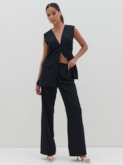 Pretty Lavish Black Harlee Waistcoat - Image 2 of 3