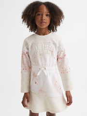 Vestido de mezcla de algodón con cordón ajustable Kendrix de Reiss - Imagen 1 de 7