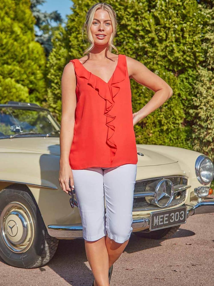 Weiß - Roman Knielange Stretchshorts - Bild 1 von 4 Weiß - Roman Knielange Stretchshorts - Bild 1 von 4
