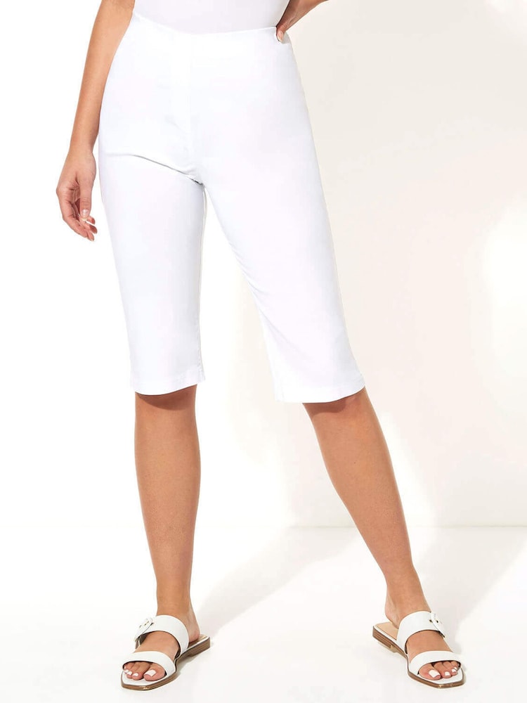 Weiß - Roman Knielange Stretchshorts - Bild 2 von 4 Weiß - Roman Knielange Stretchshorts - Bild 2 von 4