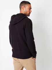 Sudadera de punto con capucha, cremallera y forro de microfibra de Threadbare - Imagen 2 de 5