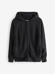 Sudadera de punto con capucha, cremallera y forro de microfibra de Threadbare - Imagen 5 de 5