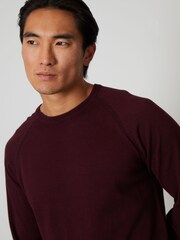 Threadbare Red 100% Cotton Lightweight Crew Neck Knitted Jumper - Image 4 of 4