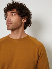 Threadbare Brown 100% Cotton Lightweight Crew Neck Knitted Jumper - Image 4 of 4