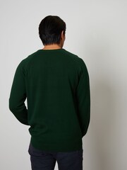 Threadbare Green 100% Cotton Lightweight Crew Neck Knitted Jumper - Image 2 of 4
