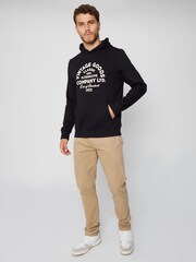 Threadbare Black Vintage Graphic Hoodie - Image 3 of 5