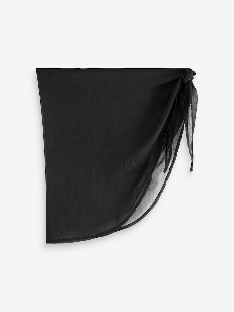 Boux Avenue Short Sarong Beach Black Cover-Up - Image 4 of 4
