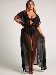 Boux Avenue Maxi Kaftan Beach Black Cover-Up - Image 1 of 5