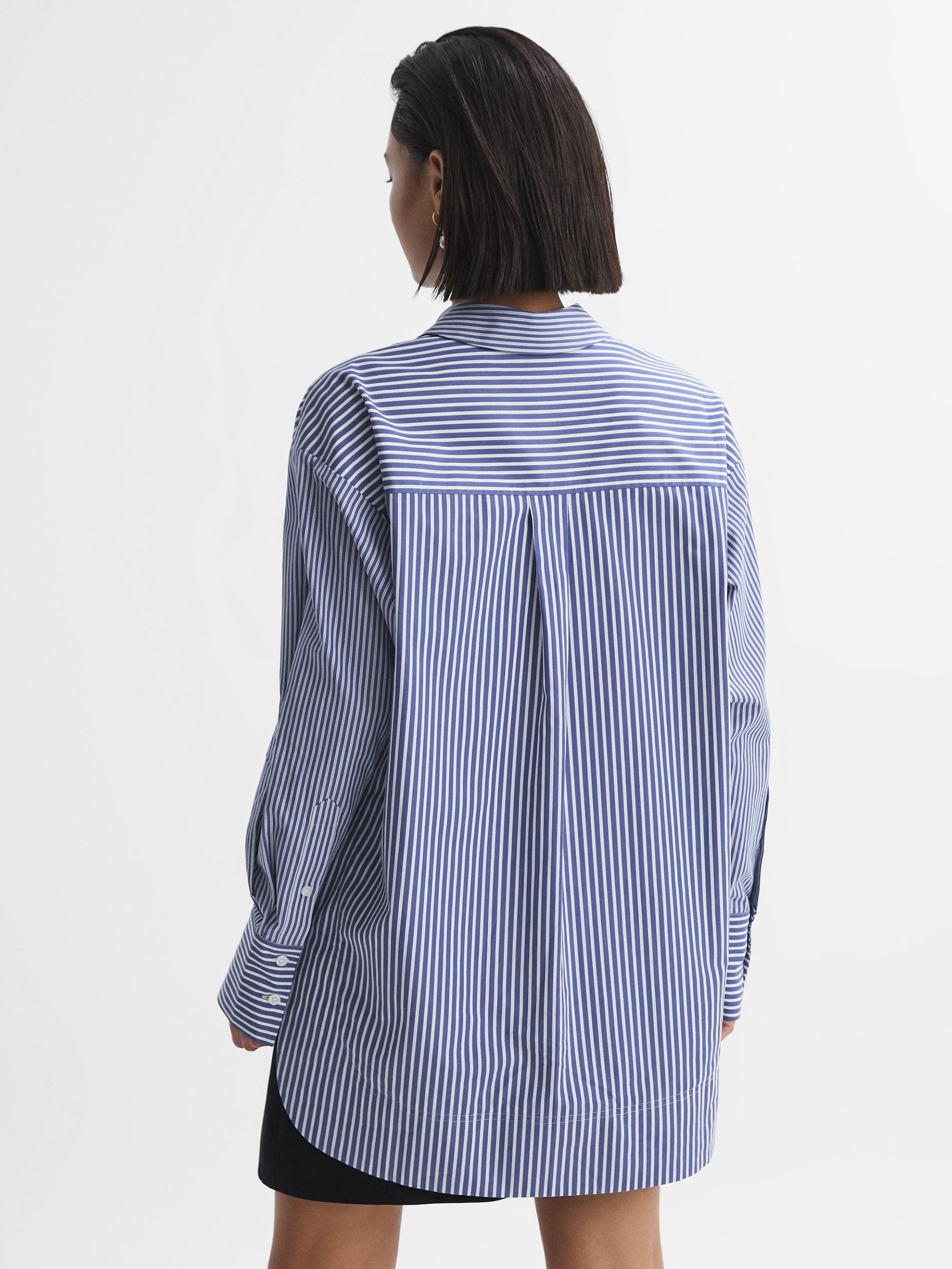 CristaSeya クリスタセヤ 22SS MAO SHIRT マオカラーストライプ