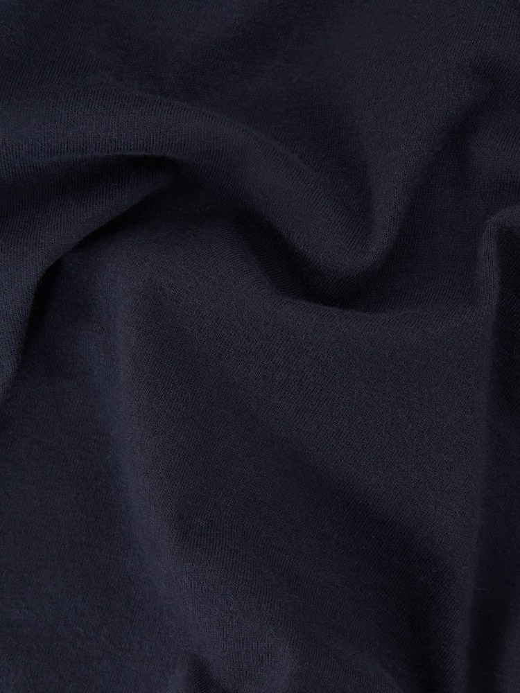 Reiss Navy Terry 9-13 yrs Cotton Crew Neck Crop Top - Image 6 of 6