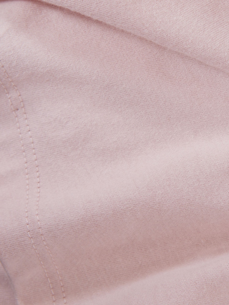 Reiss Pale Pink Terry 4-9 yrs Cotton Crew Neck Crop Top - Image 6 of 6