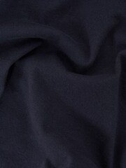 Reiss Navy Terry 4-9 yrs Cotton Crew Neck Crop Top - Image 6 of 6