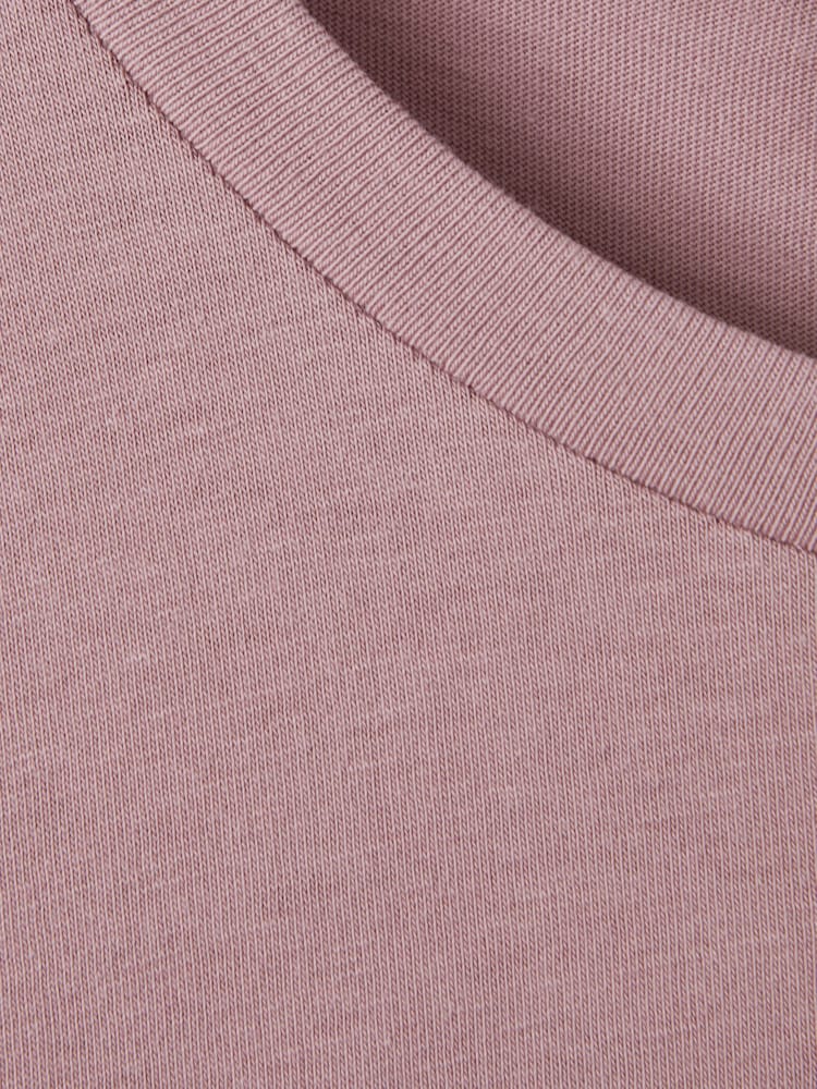 Reiss Dusty Rose Bless Cotton Crew Neck T-Shirt - Image 6 of 6
