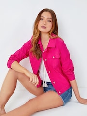 Roman Pink Stretch Denim Jacket - Image 2 of 5
