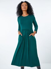 Roman Green Petite Stretch Jersey Midi Dress - Image 1 of 1