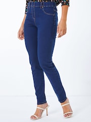 Roman Dark Blue Petite Full Length Twill Jeans - Image 2 of 5
