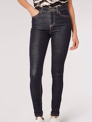 Apricot Blue Sienna Raw Denim Skinny Jeans - Image 1 of 5