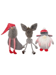 Rosewood Christmas Dog Toy Bundle Rope Donkey Santa and Gonk - Image 2 of 3