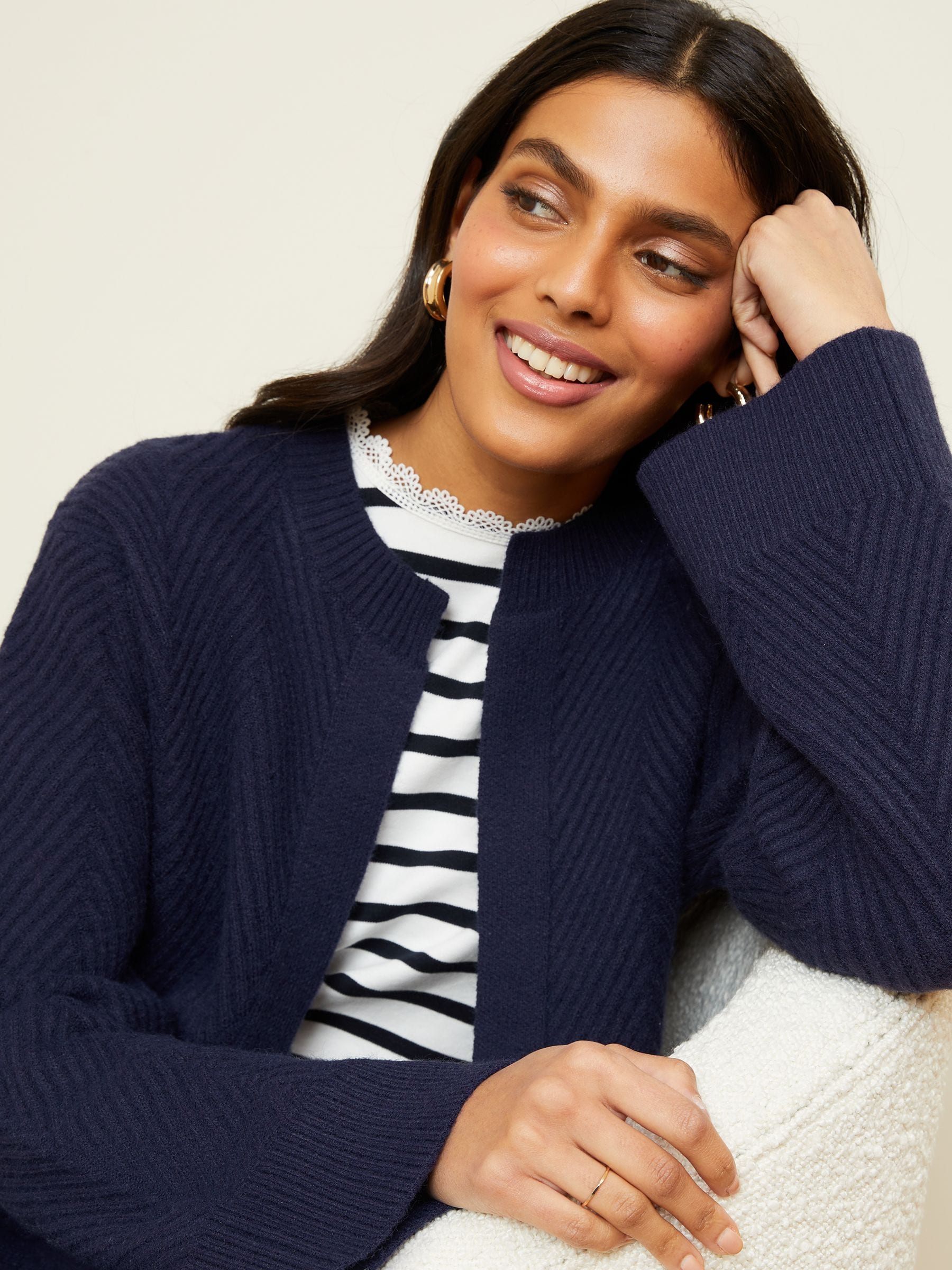 Navy coatigan hot sale