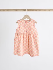 Multi Pastel Checkerboard Baby Vest 100% Cotton Rompers 3 Pack - Image 5 of 13