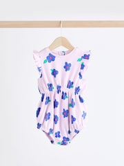 Mehrfarbig, hell geblümt - Baby Bloomer 100% Cotton Romper 3 Pack - Bild 6 von 12