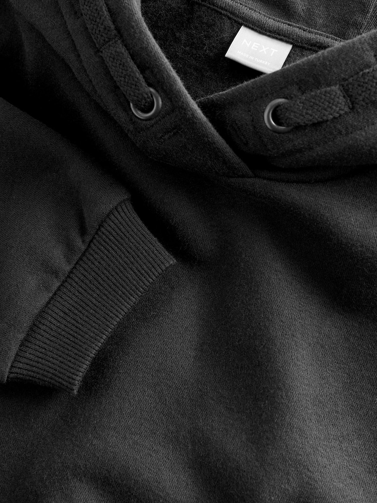 Noir - Sweat à capuche court (3-16 ans) - Image 5 de 5