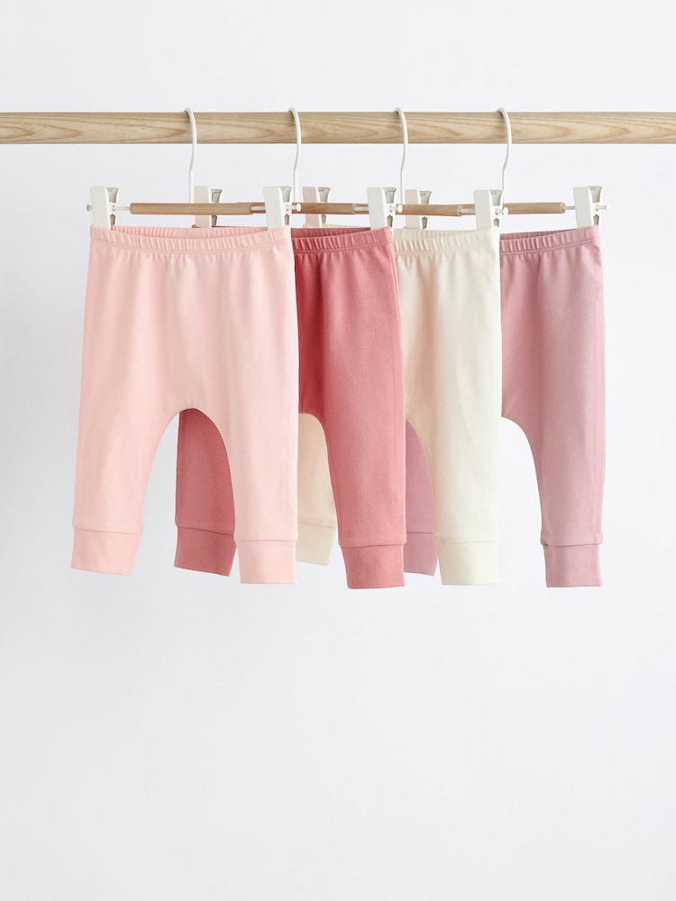 Pink, Uni - Baby-Leggings im 4er-Pack - Bild 1 von 6