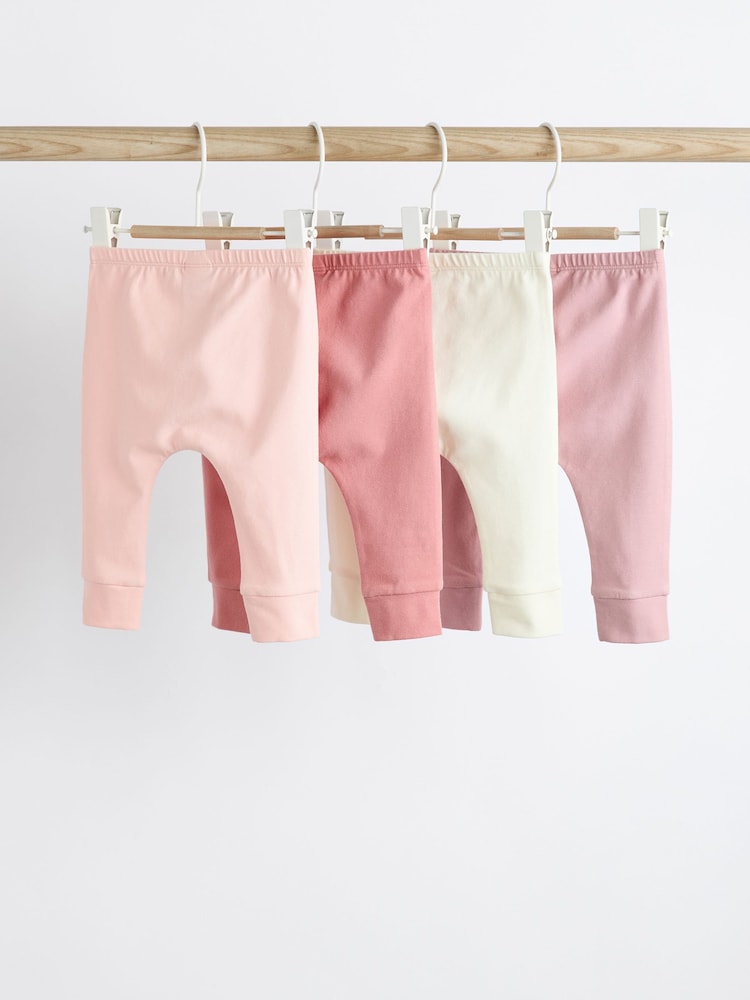Pink, Uni - Baby-Leggings im 4er-Pack - Bild 2 von 6
