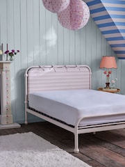 Cath Kidston Pink Upholstered Metal Tie Bed - Image 2 of 7