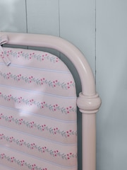 Cath Kidston Pink Upholstered Metal Tie Bed - Image 4 of 7