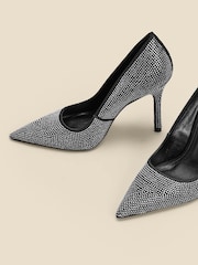 Sosandar Silver Hot Fix Court Shoes - Image 3 of 5