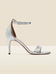 Sosandar Silver Barely There High Heel Sandals - Image 1 of 3
