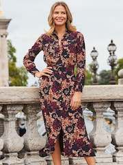 Sosandar Baroque Maxi-Hemdkleid mit Gürtel - Bild 4 von 5