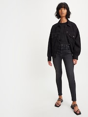 Черный - Джинсы облегающего кроя с завышенной талией Levi's® 720™  - Изображение 5 из 9