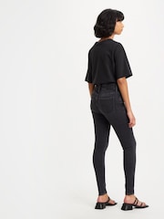 Черный - Джинсы облегающего кроя с завышенной талией Levi's® 720™  - Изображение 6 из 9