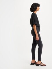 Черный - Джинсы облегающего кроя с завышенной талией Levi's® 720™  - Изображение 8 из 9