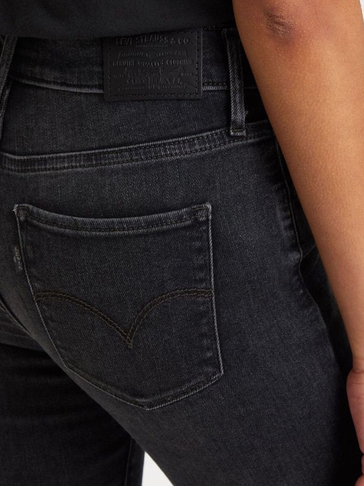 Черный - Джинсы облегающего кроя с завышенной талией Levi's® 720™  - Изображение 9 из 9