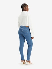 Синий - Джинсы облегающего кроя с завышенной талией Levi's® 720™  - Изображение 5 из 9