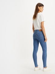 Синий - Джинсы облегающего кроя с завышенной талией Levi's® 720™  - Изображение 7 из 9