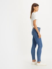 Синий - Джинсы облегающего кроя с завышенной талией Levi's® 720™  - Изображение 8 из 9