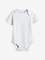 MORI Organic Cotton & Bamboo Short Sleeve Envelope Neckline Bodysuit - Image 2 of 3