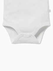 MORI Organic Cotton & Bamboo Short Sleeve Envelope Neckline Bodysuit - Image 3 of 3