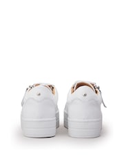 Moda In Pelle Abbiy Chunky Slab Sole Side Zip Lace Up Trainers - Image 3 of 4